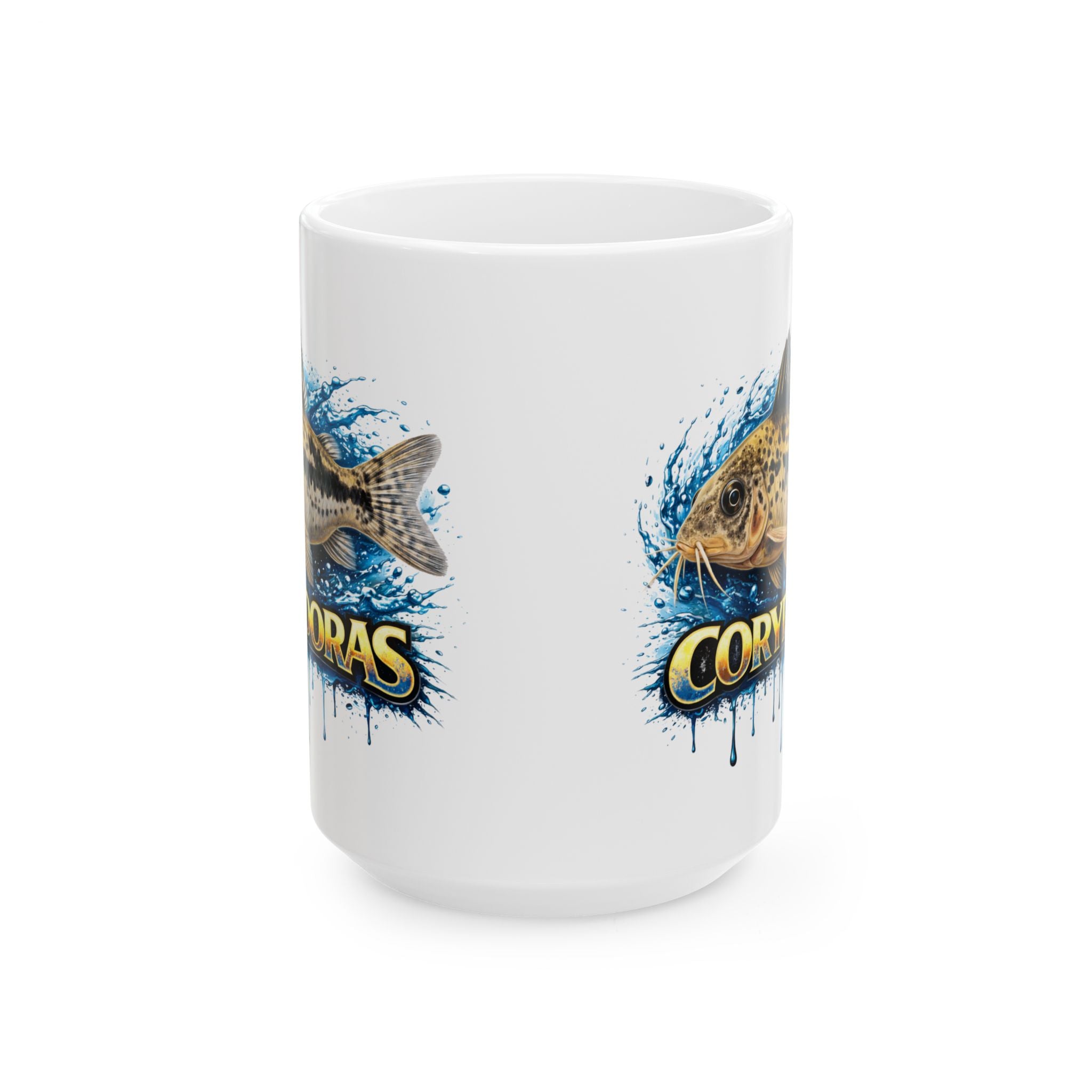 Peppered Cory – Premium Glossy Ceramic Mug — Aquarium Lover Coffee Cup (11oz/15oz)