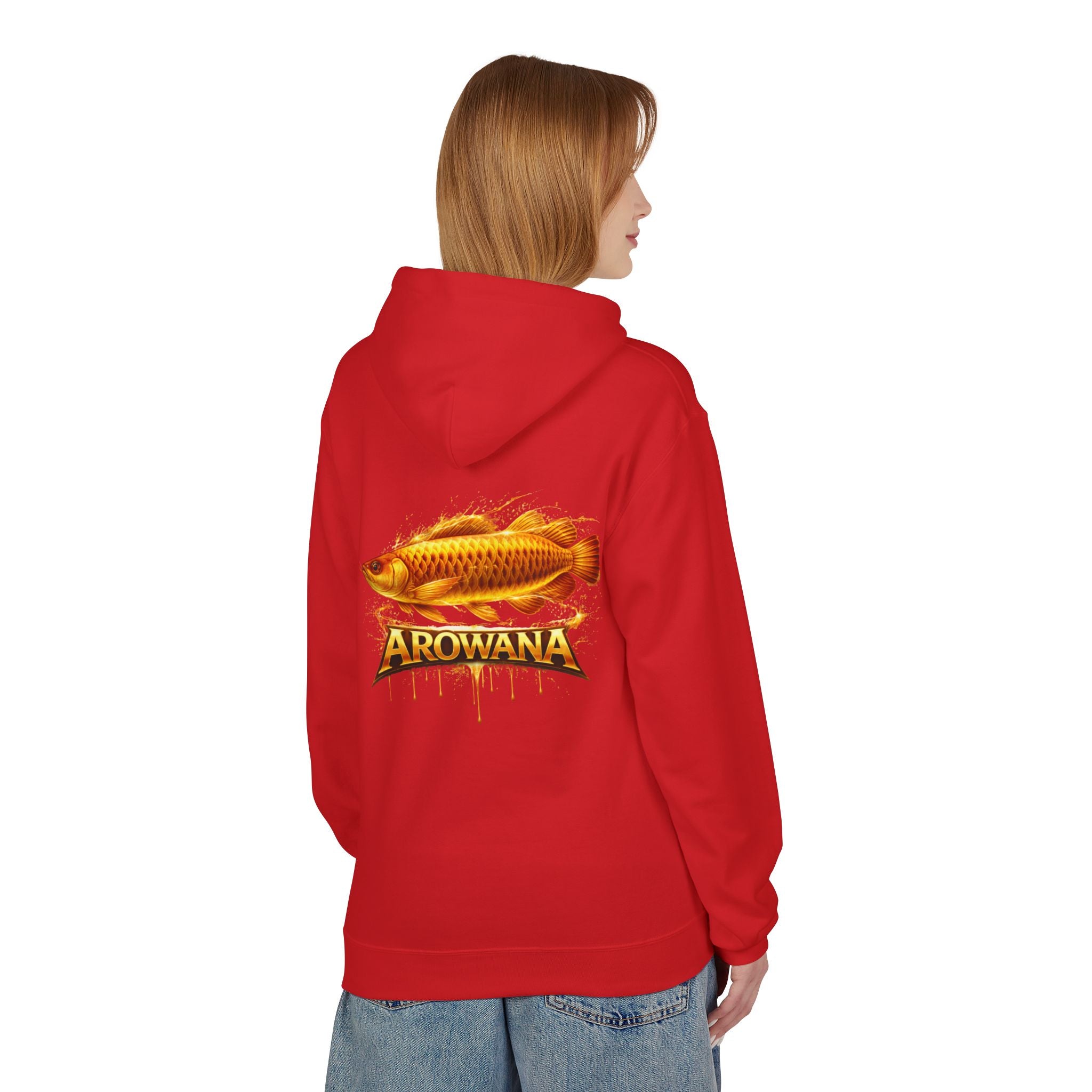Arowana Fish Graphic Hoodie – Golden Arowana Design