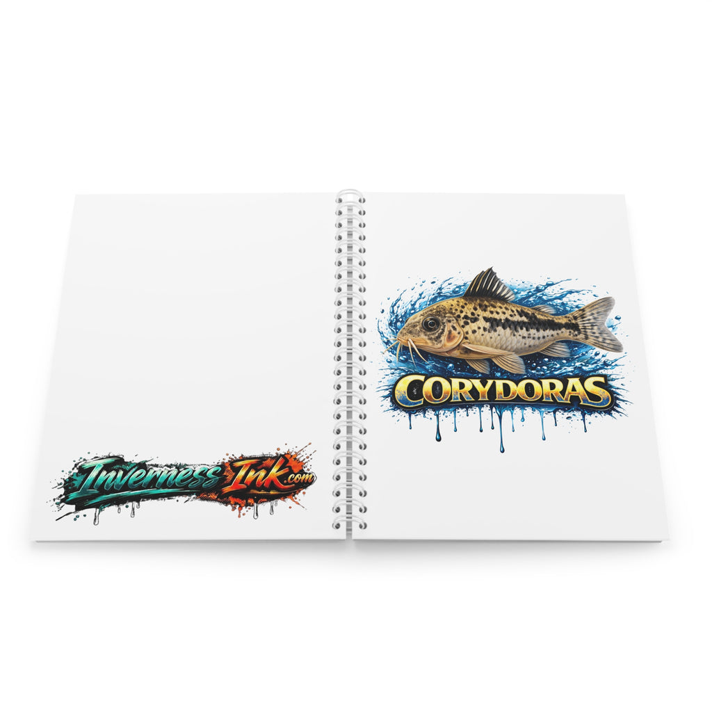 Peppered Cory – Premium Spiral Notebook — Aquarium Lover Journal