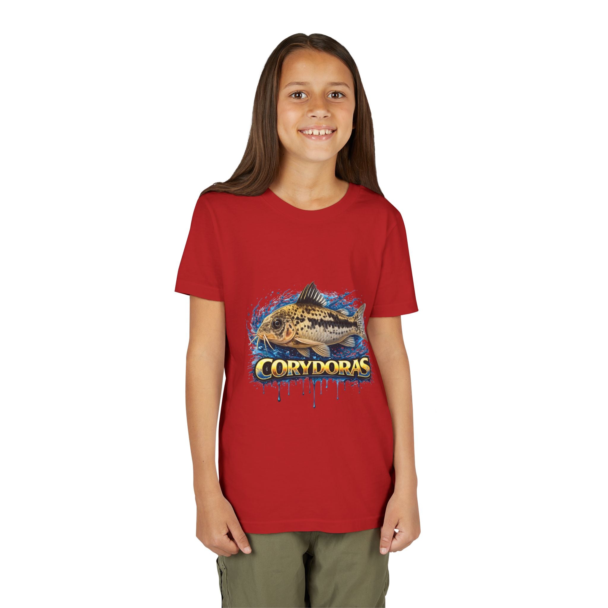 Corydoras Fish Youth Tee – Cute Aquarium Catfish Graphic Shirt
