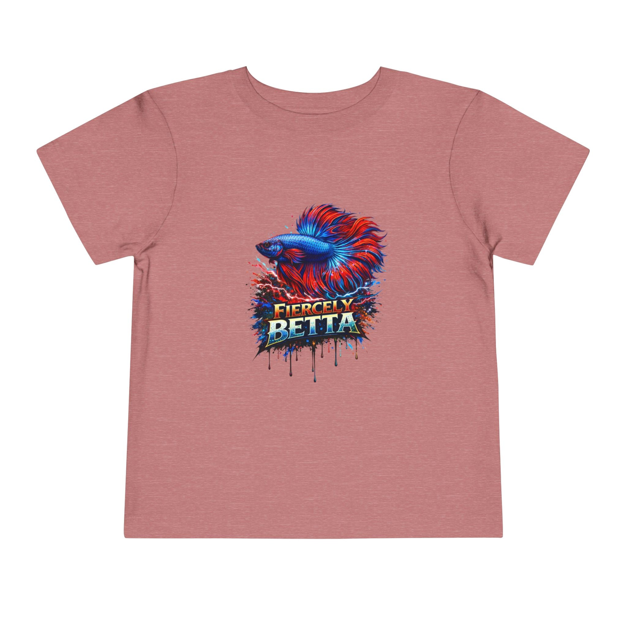Toddler Tee - 'Fierce Betta' Colorful Betta Fish Graphic Shirt for Kids