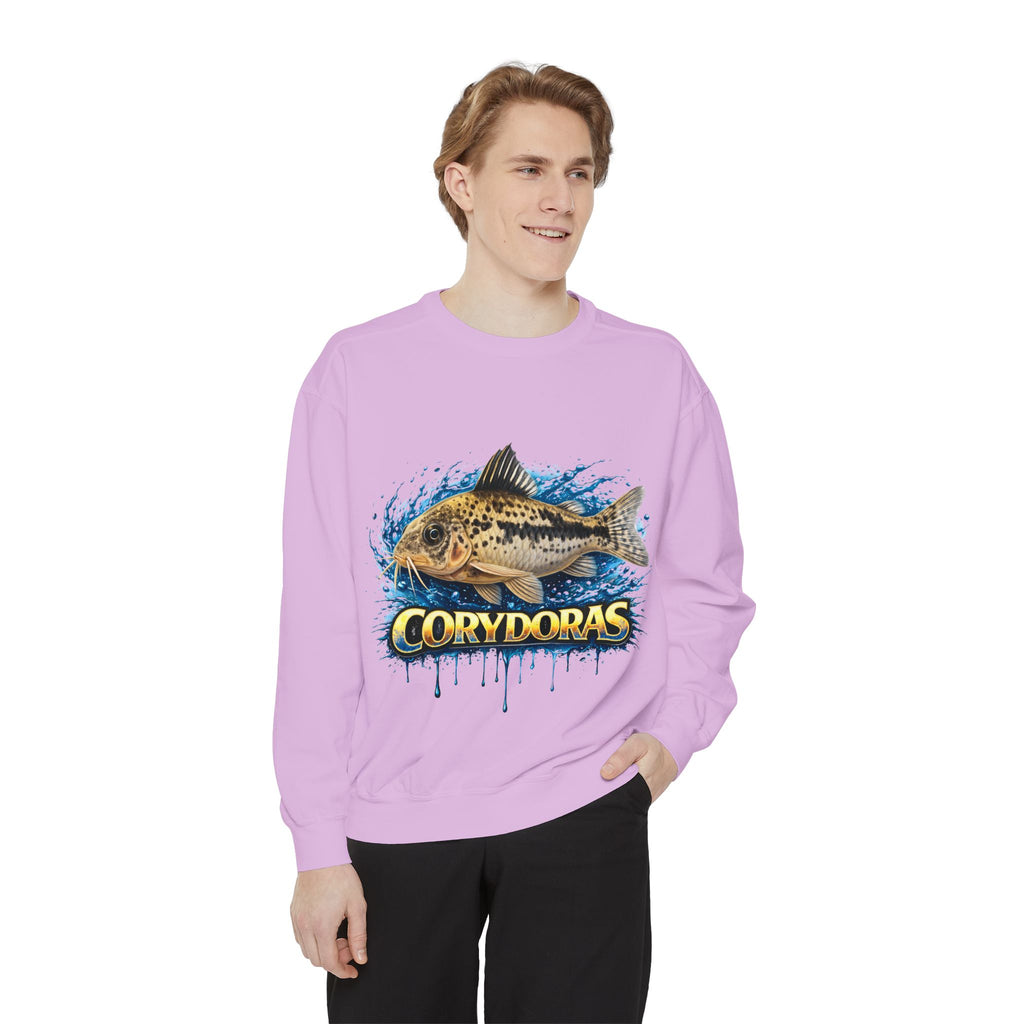 Corydoras Fish Sweatshirt — Aquatic Aquarium Catfish Graphic Crewneck