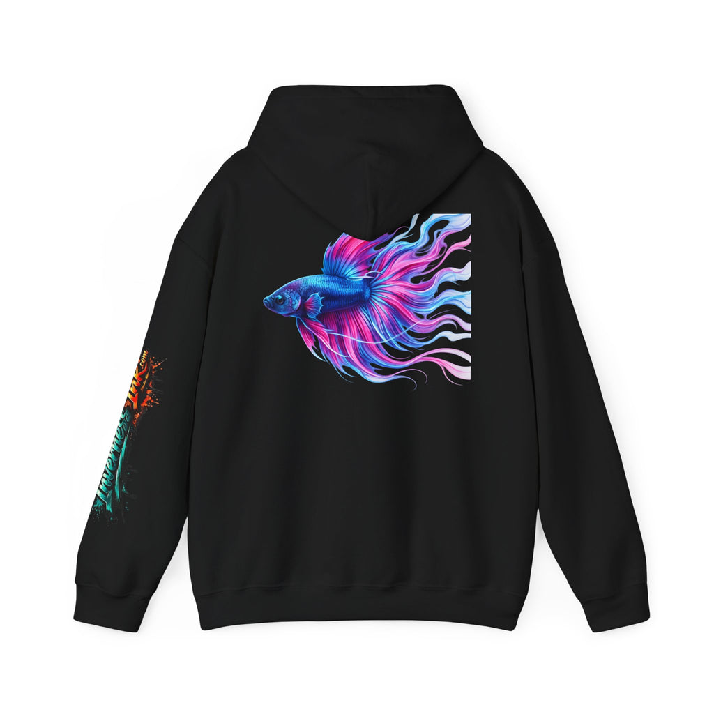 Electric Paint Betta — Artisan Series Hoodie — Inverness Ink Graphic Pullover