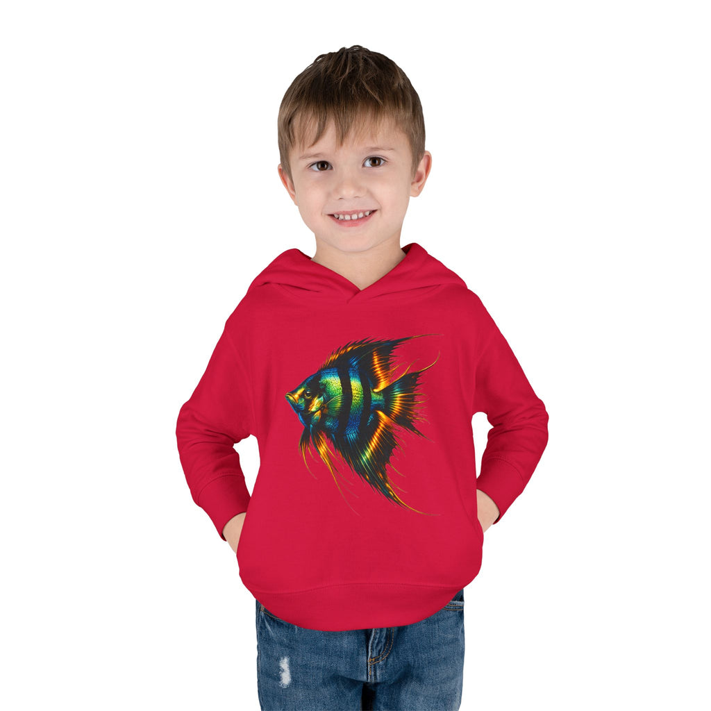 Toddler Hoodie with Colorful Angelfish Graphic