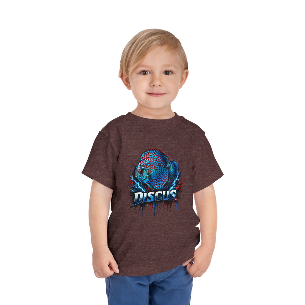 Toddler Tee - Colorful Discus Fish Graphic "Discus"