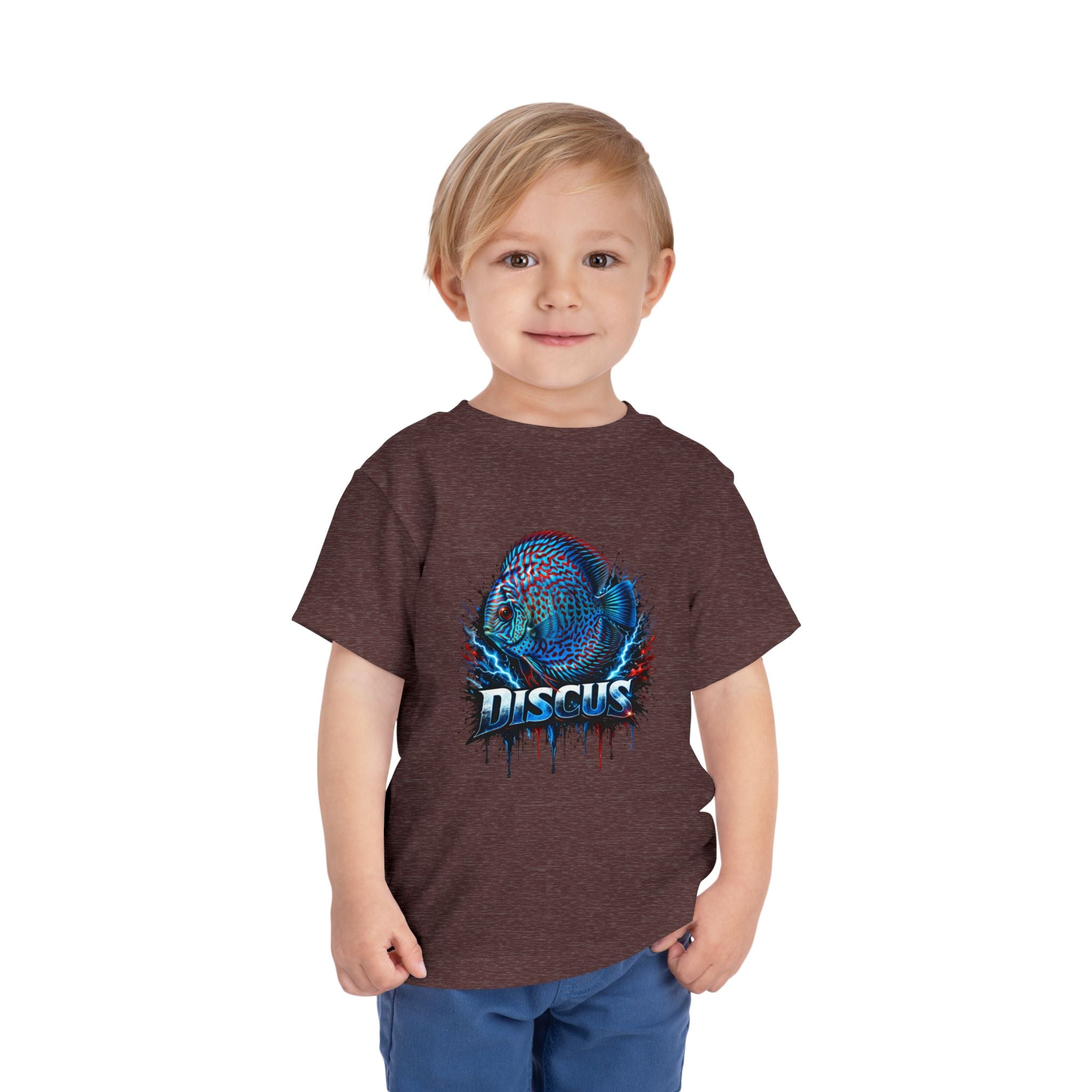 Toddler Tee - Colorful Discus Fish Graphic "Discus"