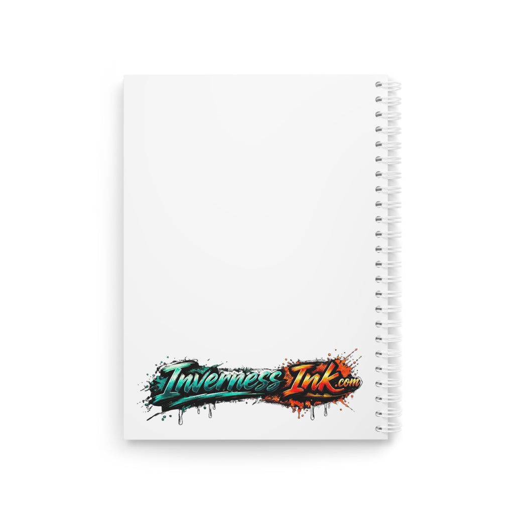 Angelfish Spiral Notebook — Colorful Aquarium Fish Journal with Ink-Style Logo