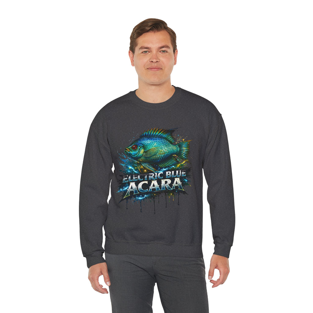 Electric Blue Acara – Heavy Blend™ Crewneck Sweatshirt