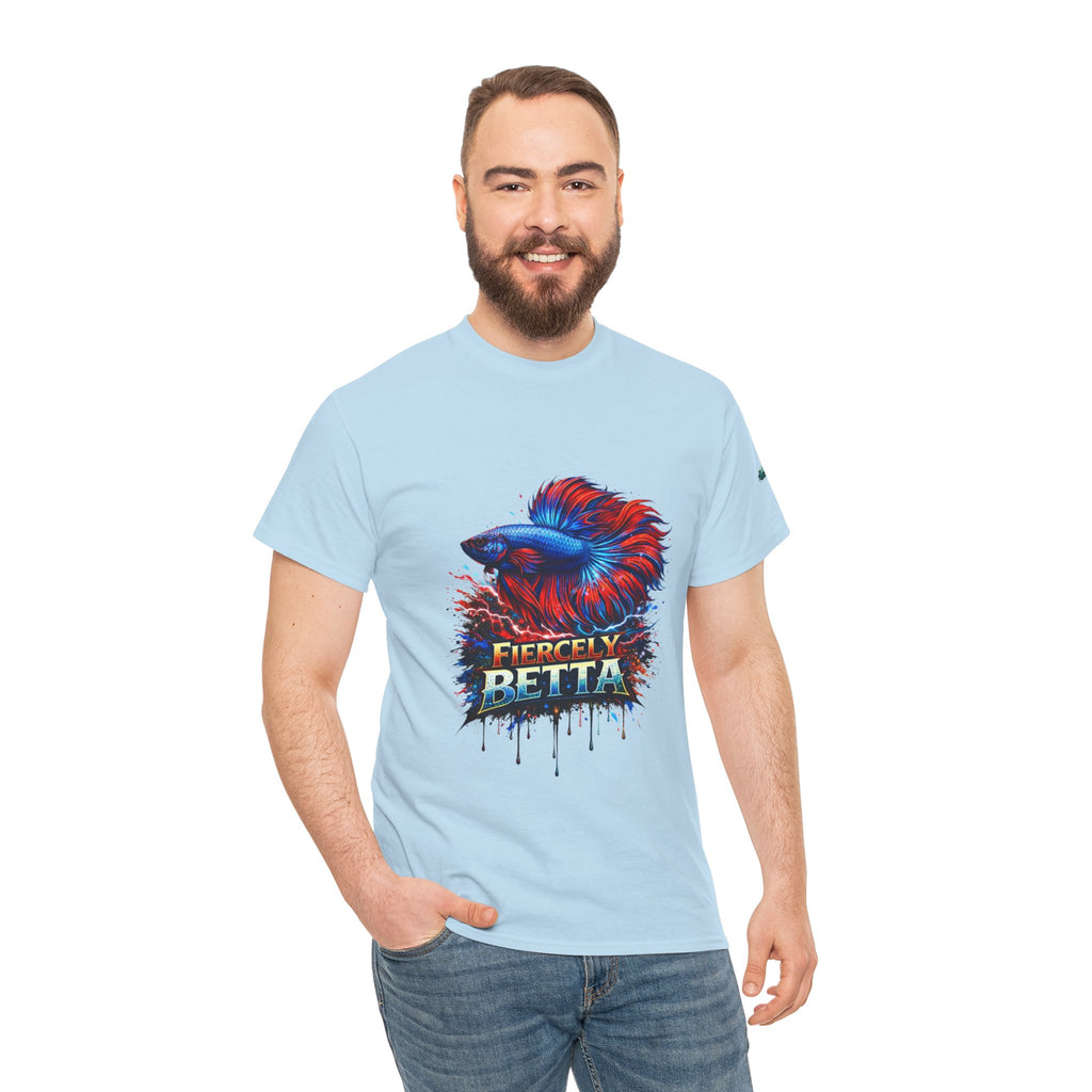 Betta Fish T-Shirt — Fiercely Betta Colorful Aquarium Fish Tee