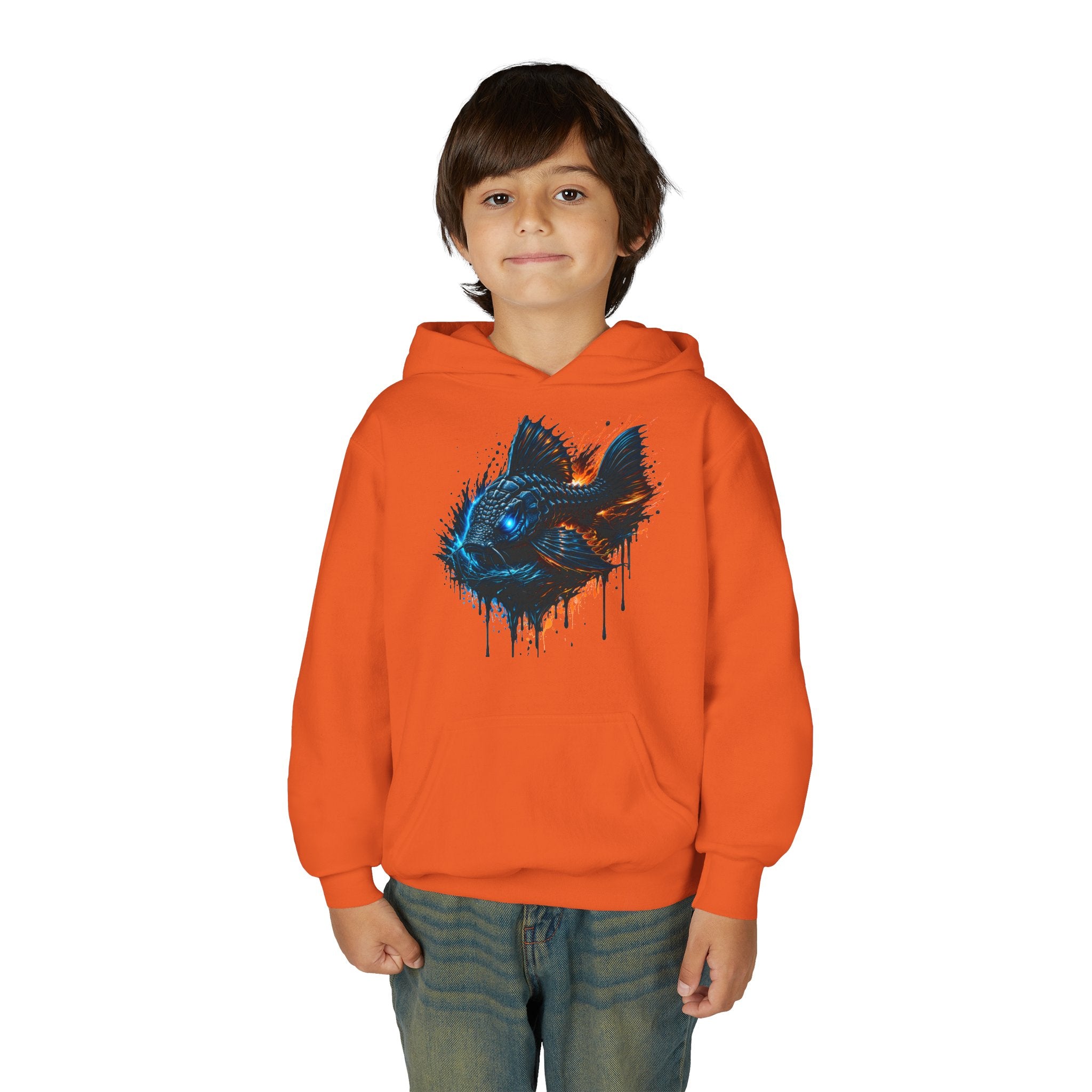 Armored Pleco L-185 – Youth Premium Hooded Sweatshirt