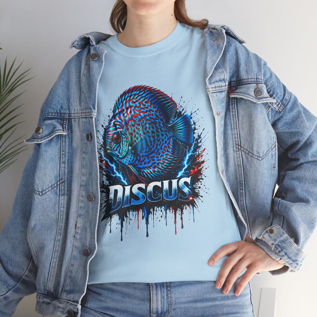 Discus Fish Graphic Tee - Vibrant Aquarium Fish Shirt