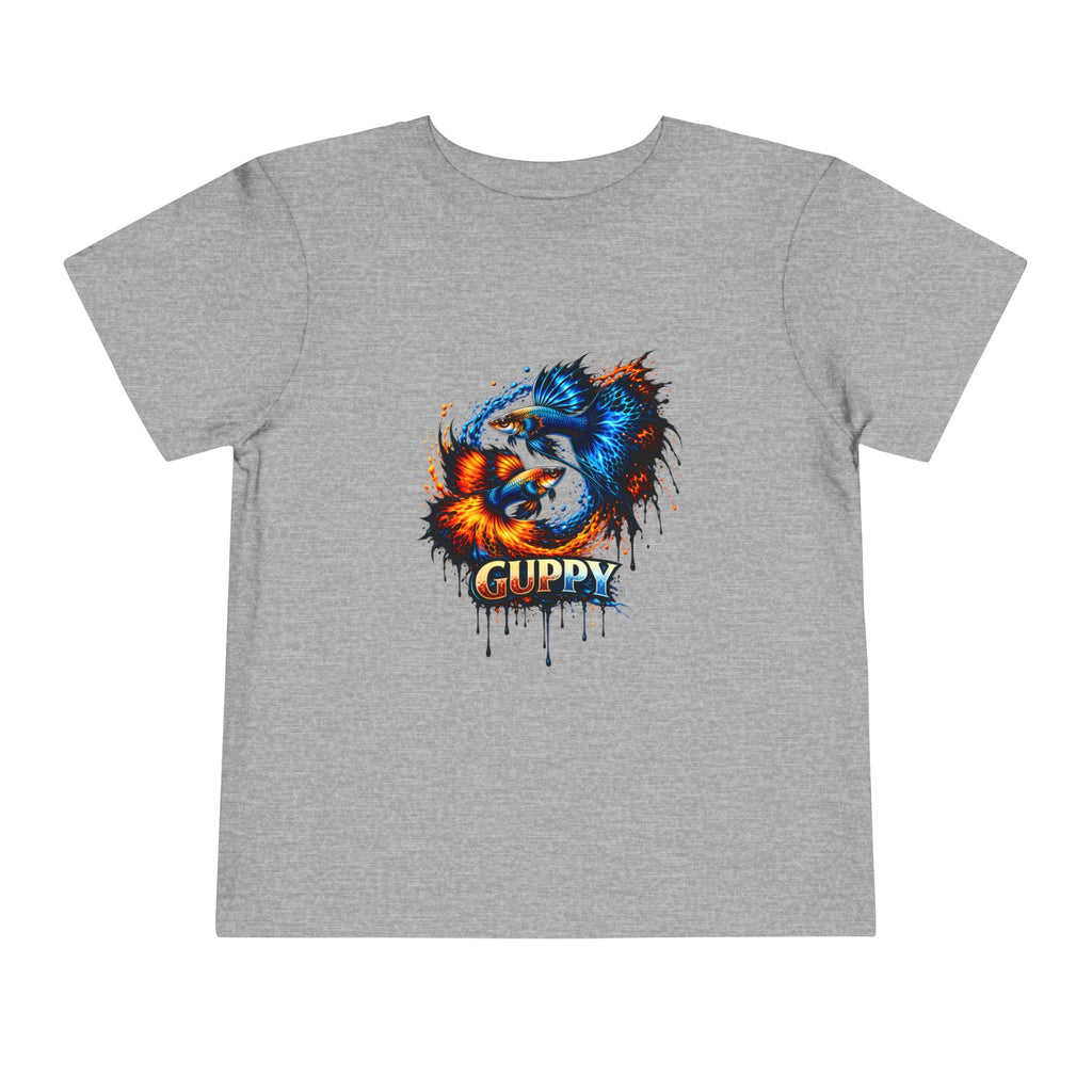 Fire & Ice Guppy – Toddler "Neon Flare" Premium Tee