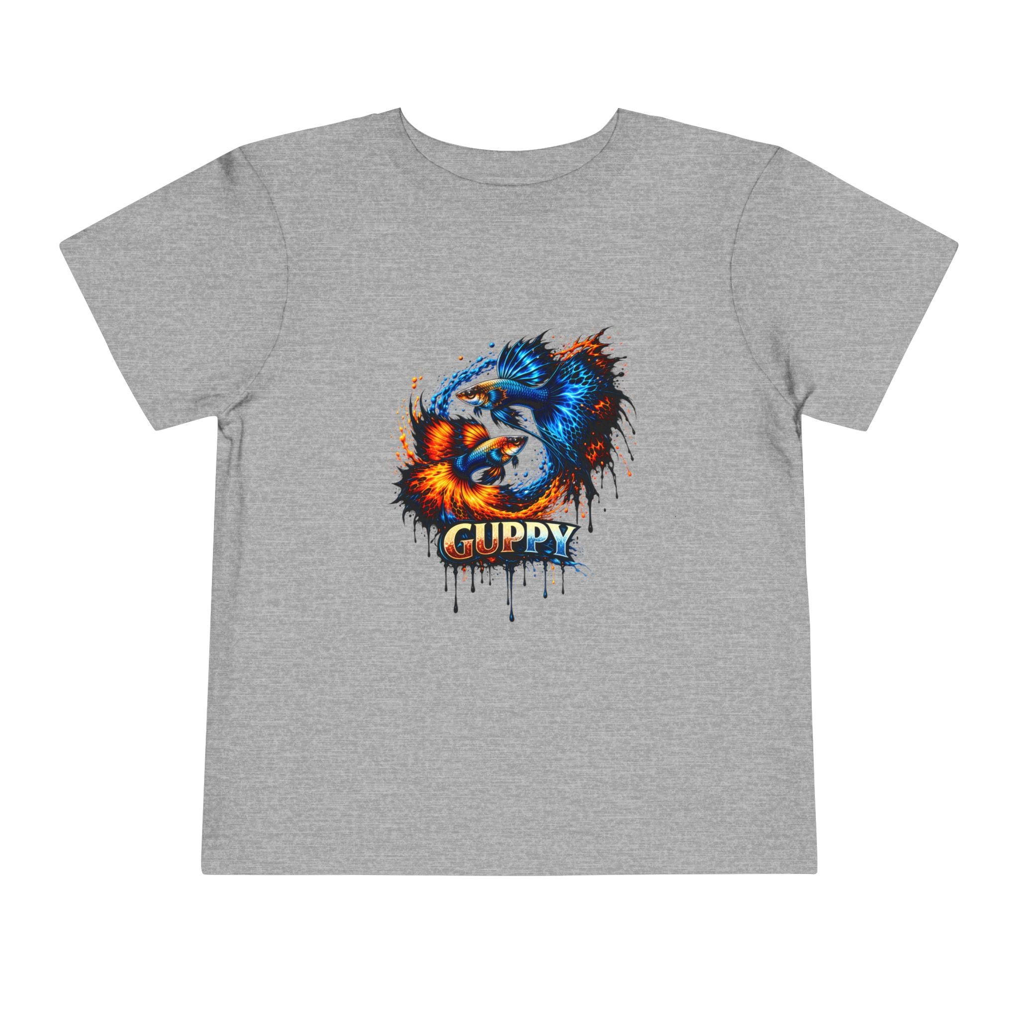 Fire & Ice Guppy – Toddler "Neon Flare" Premium Tee