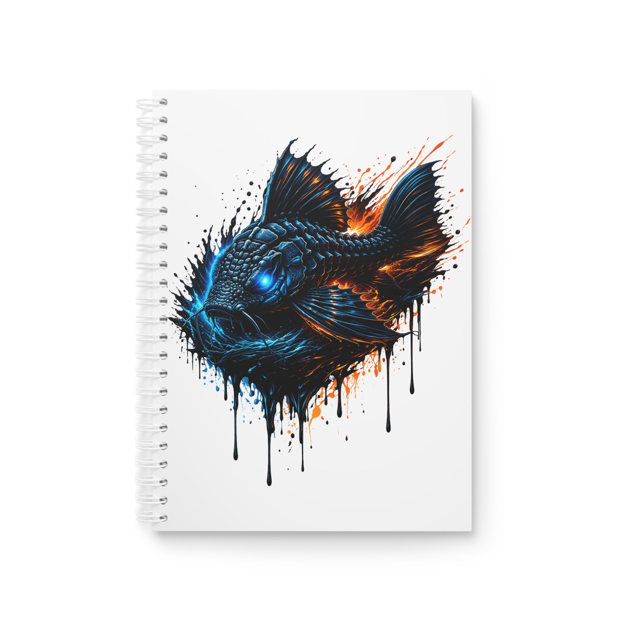 Armored Pleco L-185 – Premium Spiral Notebook (Wide-Ruled)