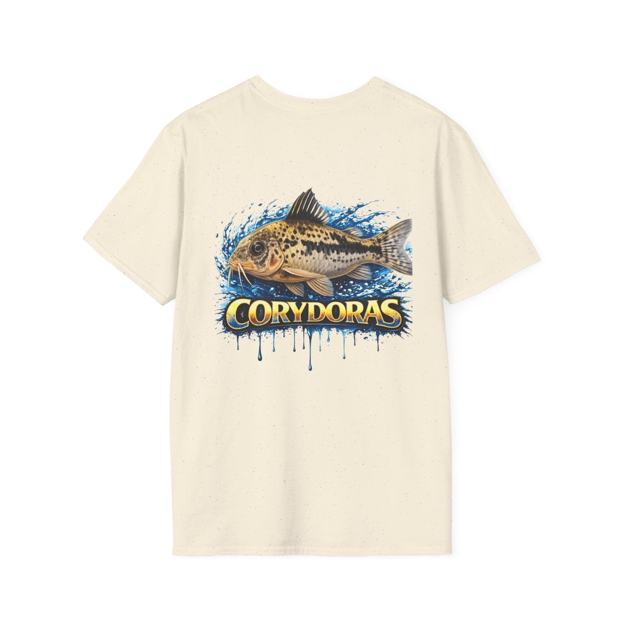 Corydoras Fish T-Shirt — Aquarium Catfish Tee with Splash Graphic