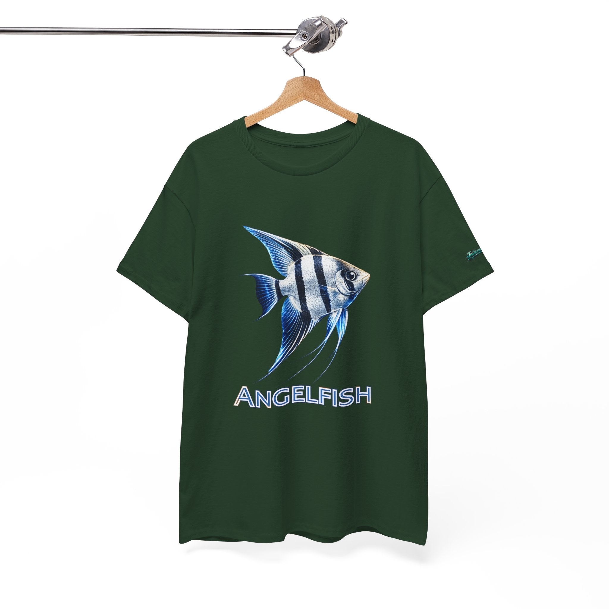 Angelfish Graphic Tee — Blue Tropical Fish Shirt