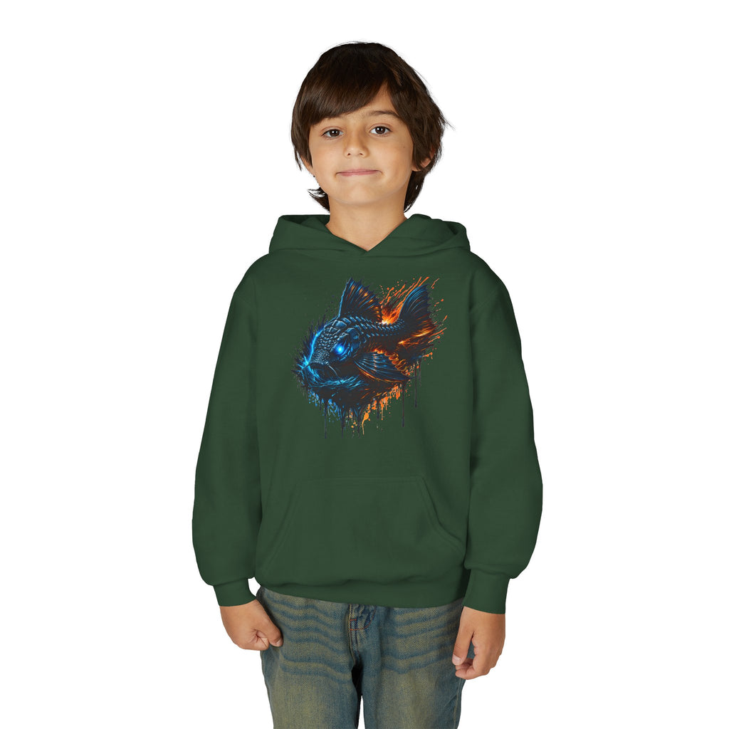 Armored Pleco L-185 – Youth Premium Hooded Sweatshirt