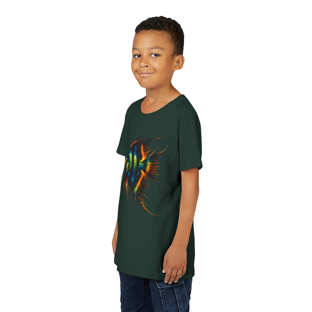 Angelfish Youth Tee – Colorful Aquarium Fish Graphic Shirt for Kids