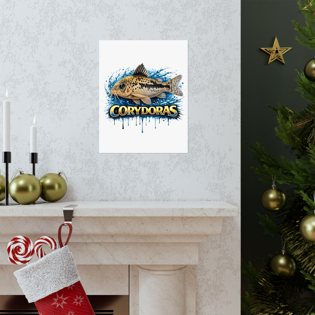 Corydoras Fish Matte Poster — Aquarium Lover Wall Art
