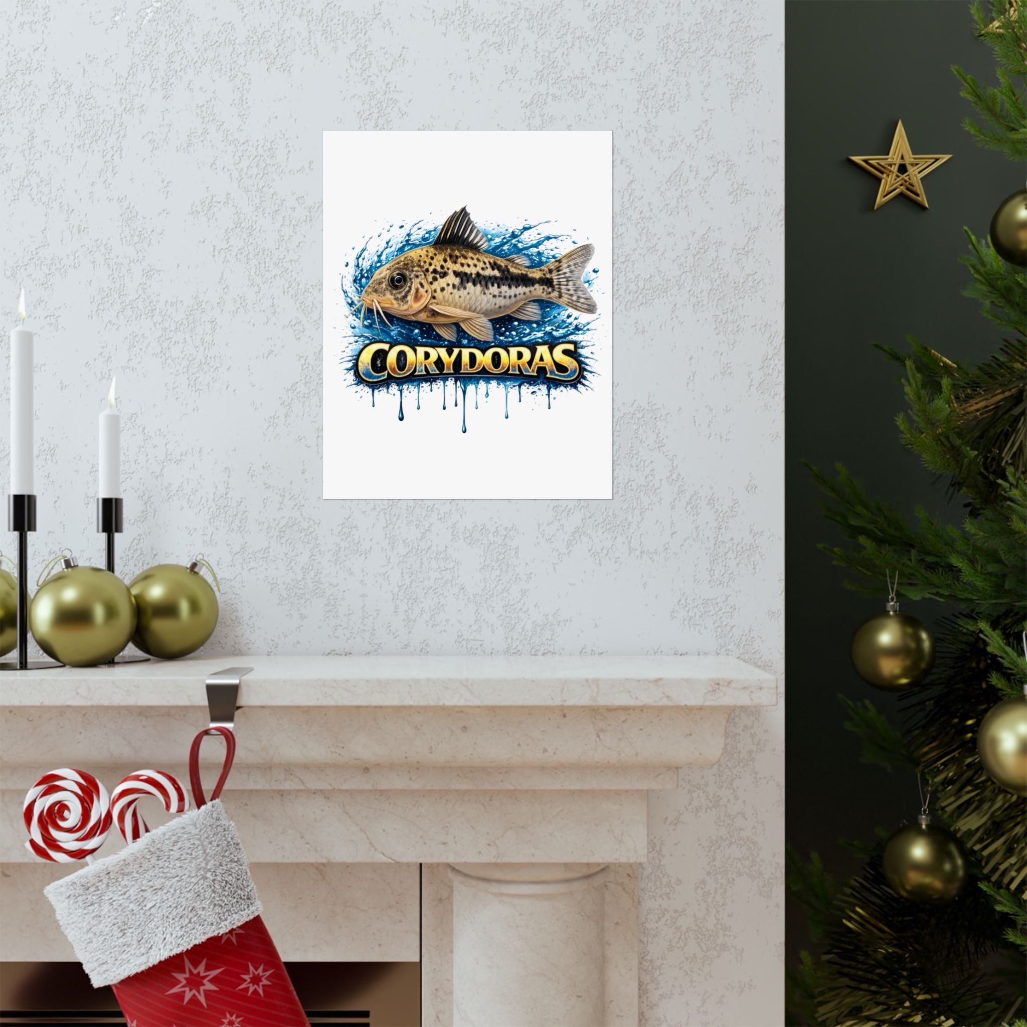 Corydoras Fish Matte Poster — Aquarium Lover Wall Art