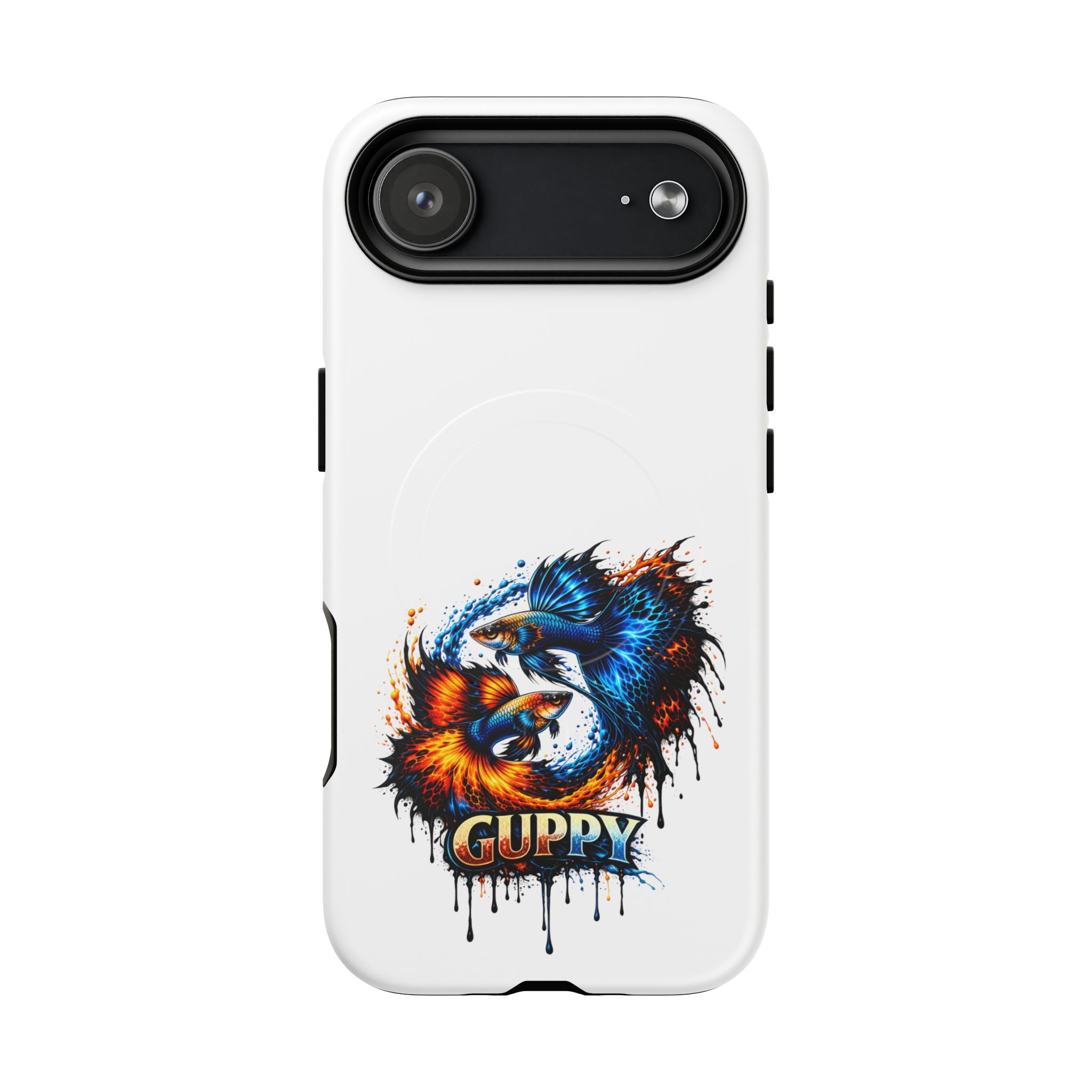 Fire & Ice Guppy – "Neon Flare" Magnetic Impact Case