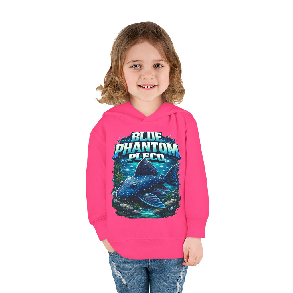Toddler Hoodie — 'Blue Phantom Pleco' Cute Aquarium Fish Pullover