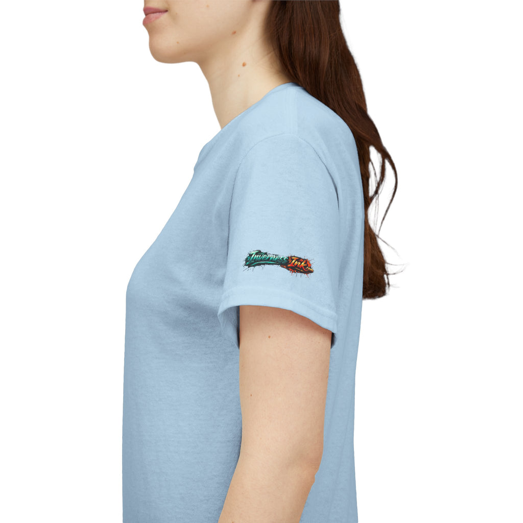 Angelfish Graphic Tee — Blue Tropical Fish Shirt