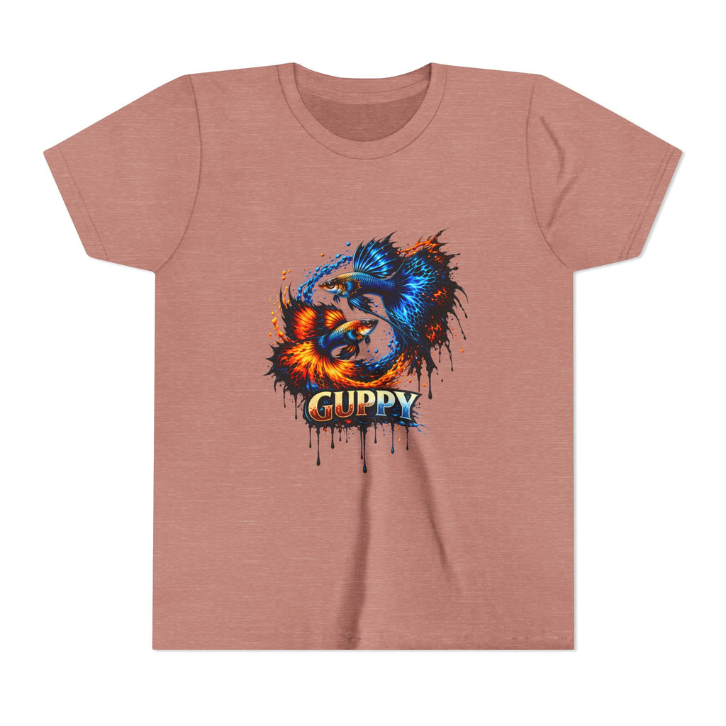 Fire & Ice Guppy – Youth "Neon Flare" Premium Tee