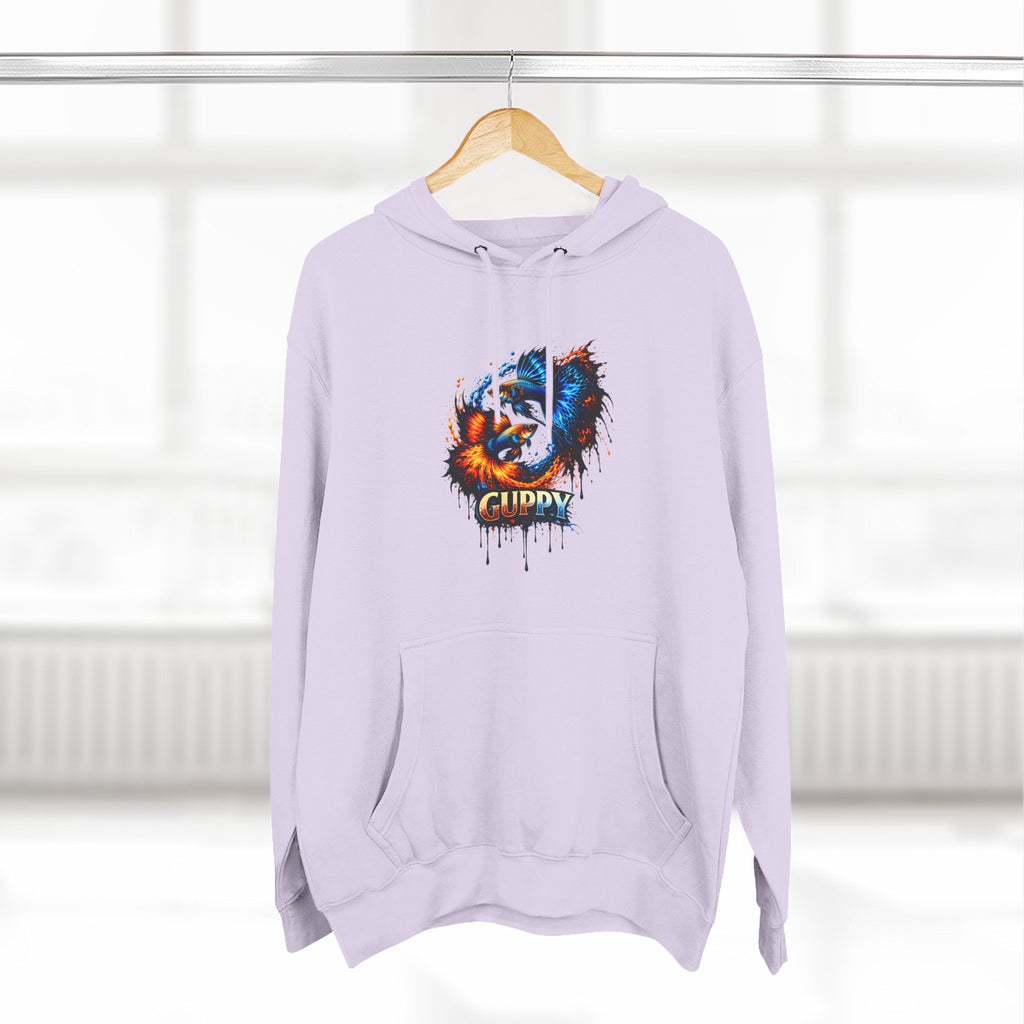 Fire & Ice Guppy – Premium Three-Panel Fleece Hoodie