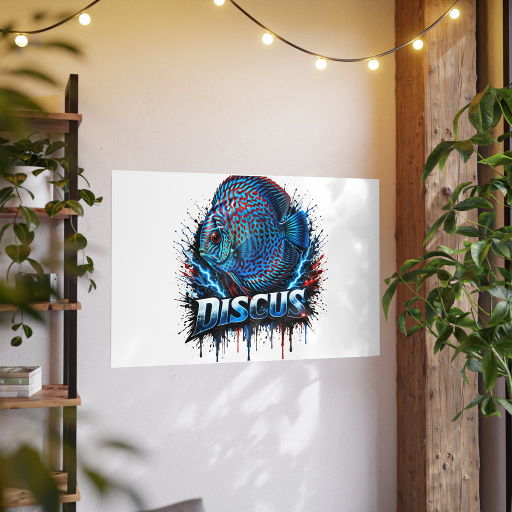 Discus Fish Art Poster — Vibrant Aquarium Wall Print