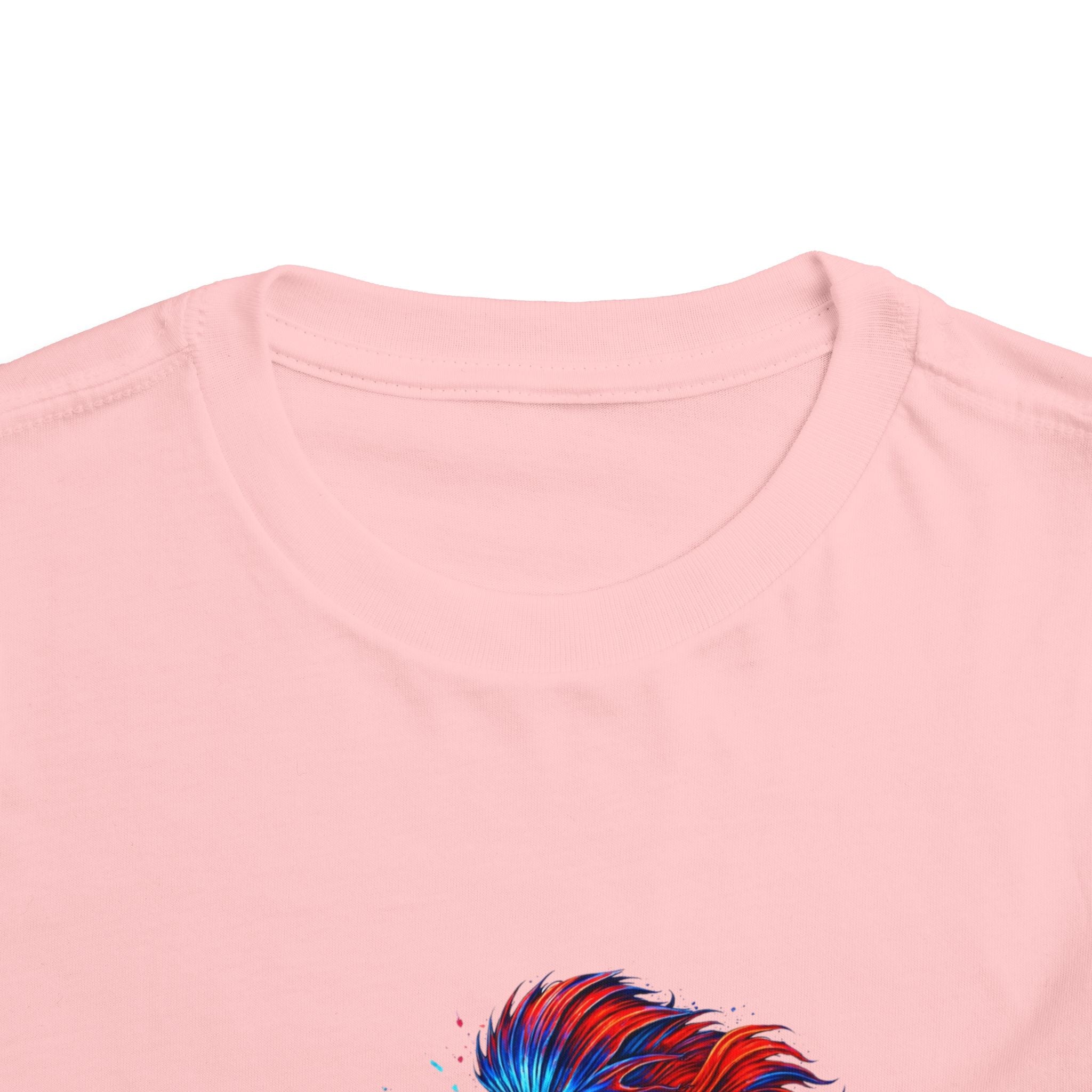 Toddler Tee - 'Fierce Betta' Colorful Betta Fish Graphic Shirt for Kids