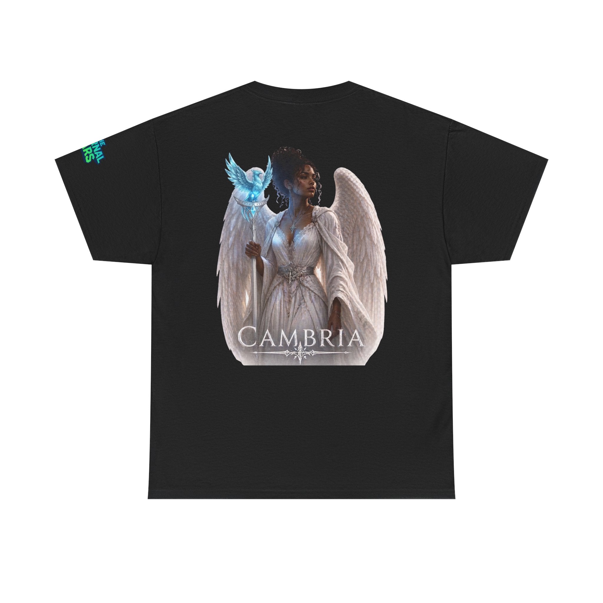 The Eternal Wars Graphic Tee – "Cambria" Winged Warrior Shirt