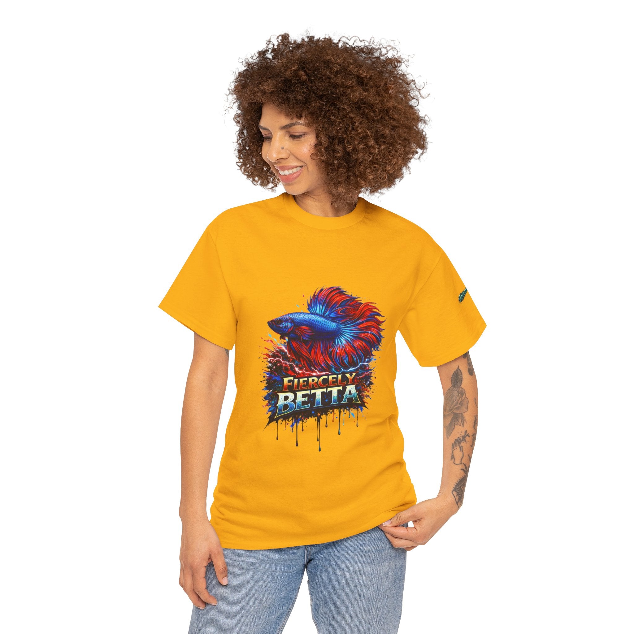 Betta Fish T-Shirt — Fiercely Betta Colorful Aquarium Fish Tee