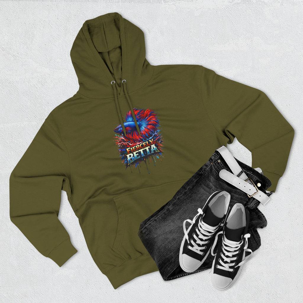 Fiercely Betta – Premium "Neon Flare" 3-End Fleece Hoodie