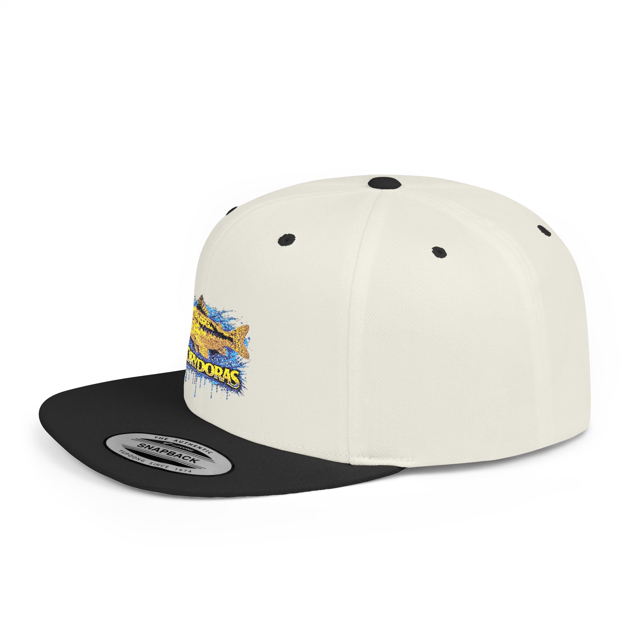 Corydoras Catfish Splash Flat Bill Snapback Hat