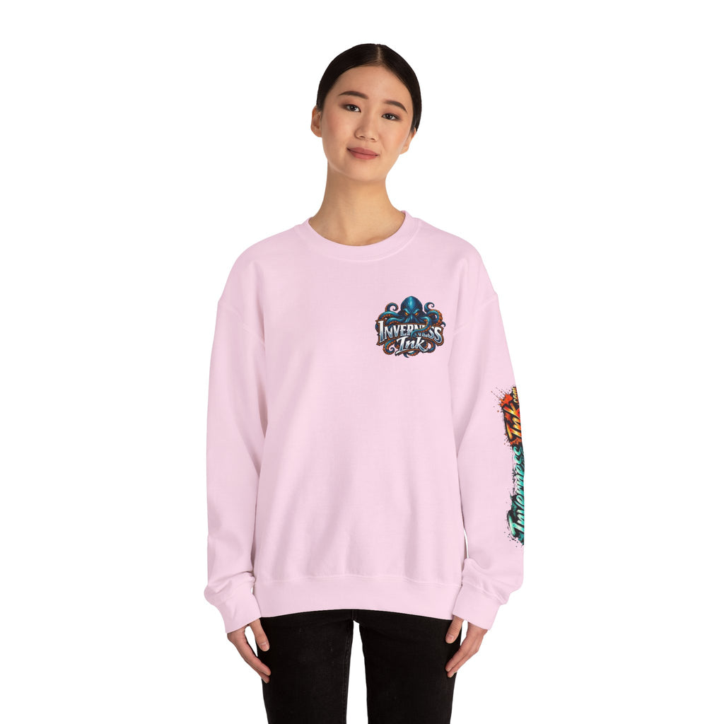 Betta Fish Crewneck Sweatshirt — Colorful Neon Tropical Fish Graphic