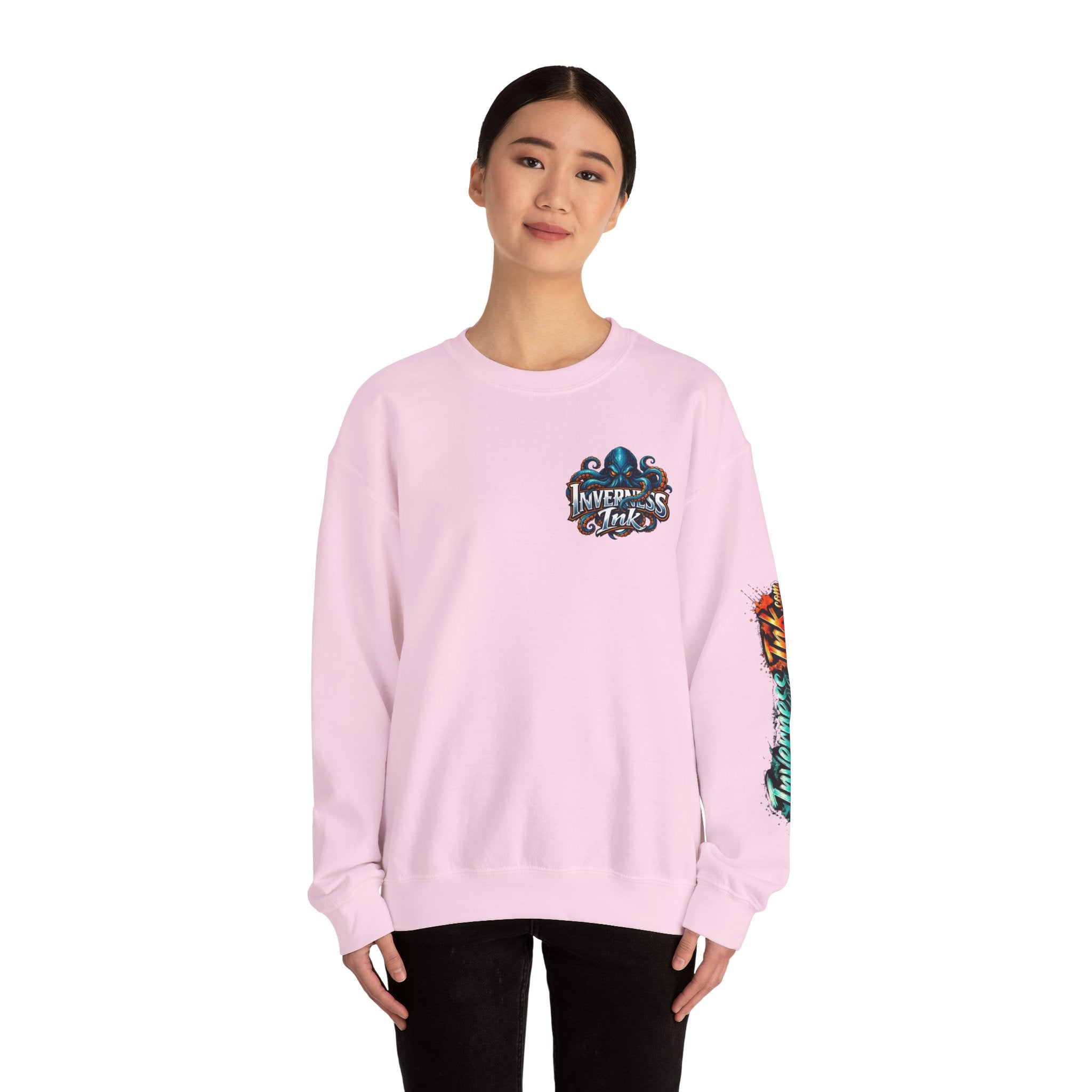 Betta Fish Crewneck Sweatshirt — Colorful Neon Tropical Fish Graphic