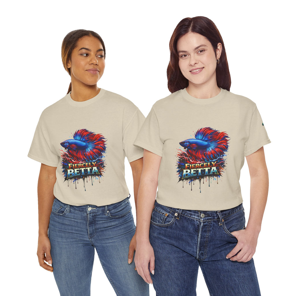 Betta Fish T-Shirt — Fiercely Betta Colorful Aquarium Fish Tee