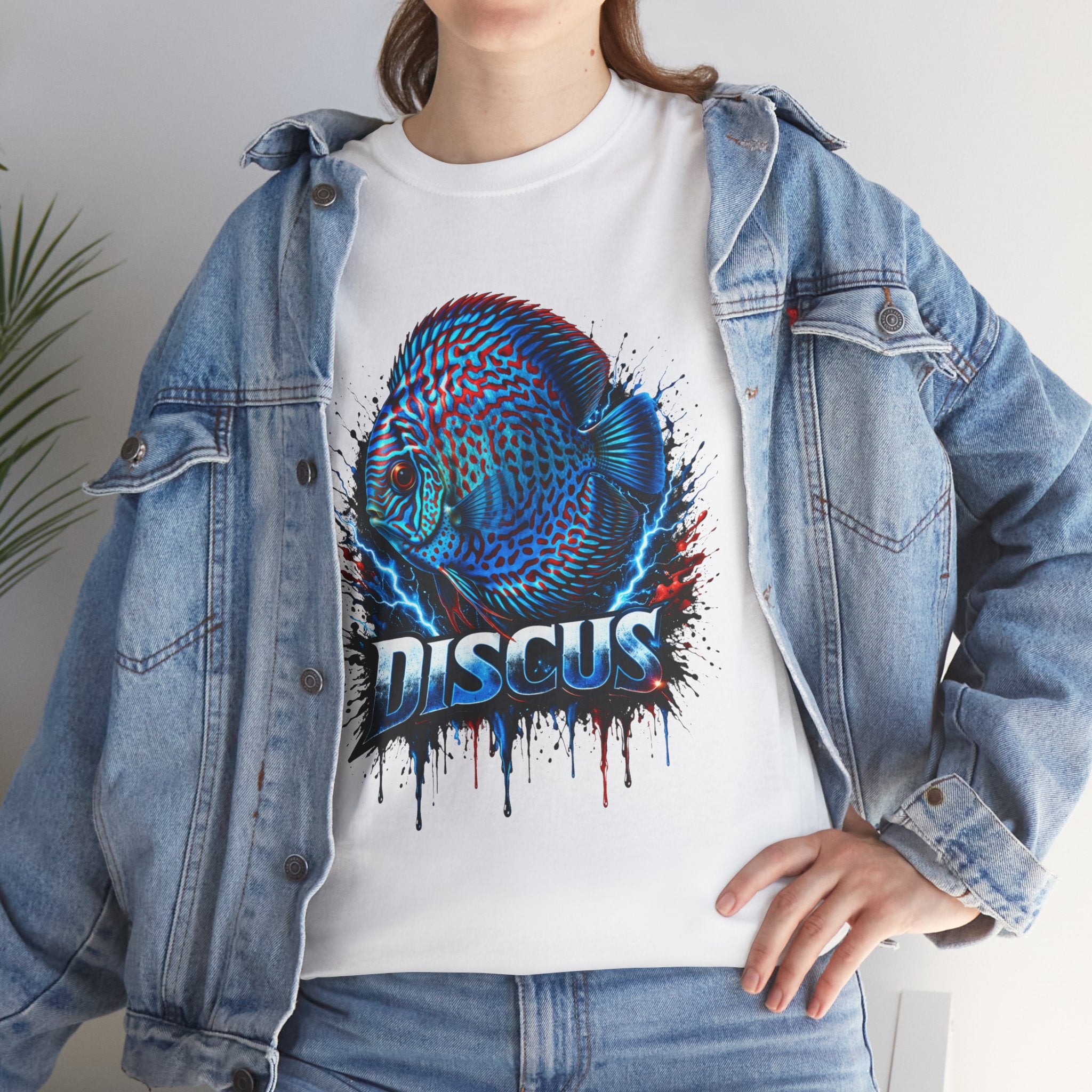 Discus Fish Graphic Tee - Vibrant Aquarium Fish Shirt