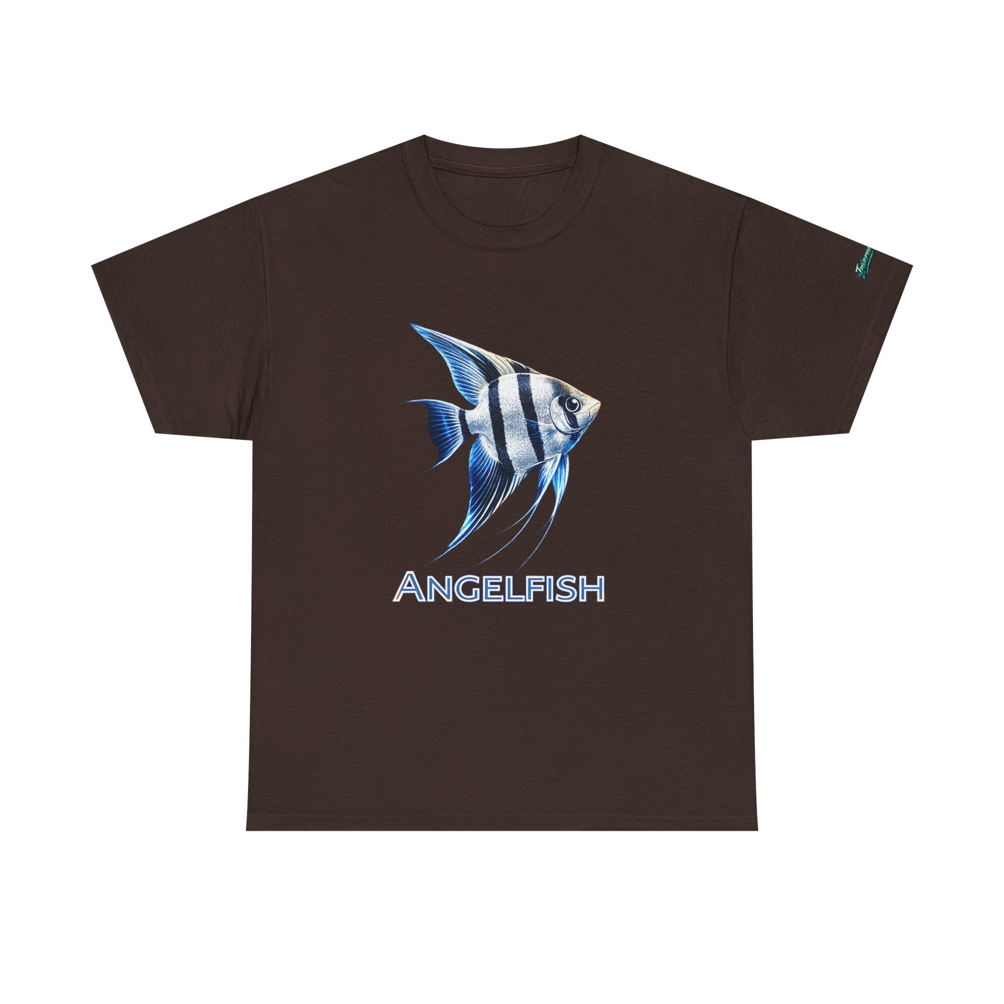 Angelfish Graphic Tee — Blue Tropical Fish Shirt