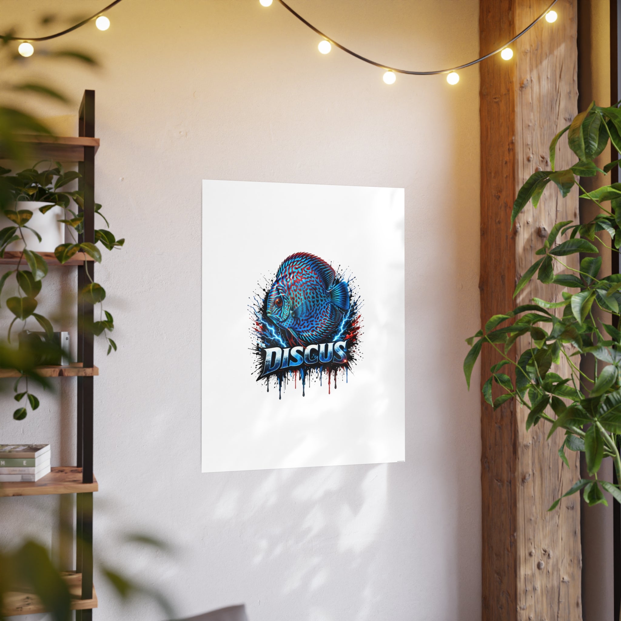 Discus Fish Art Poster — Vibrant Aquarium Wall Print