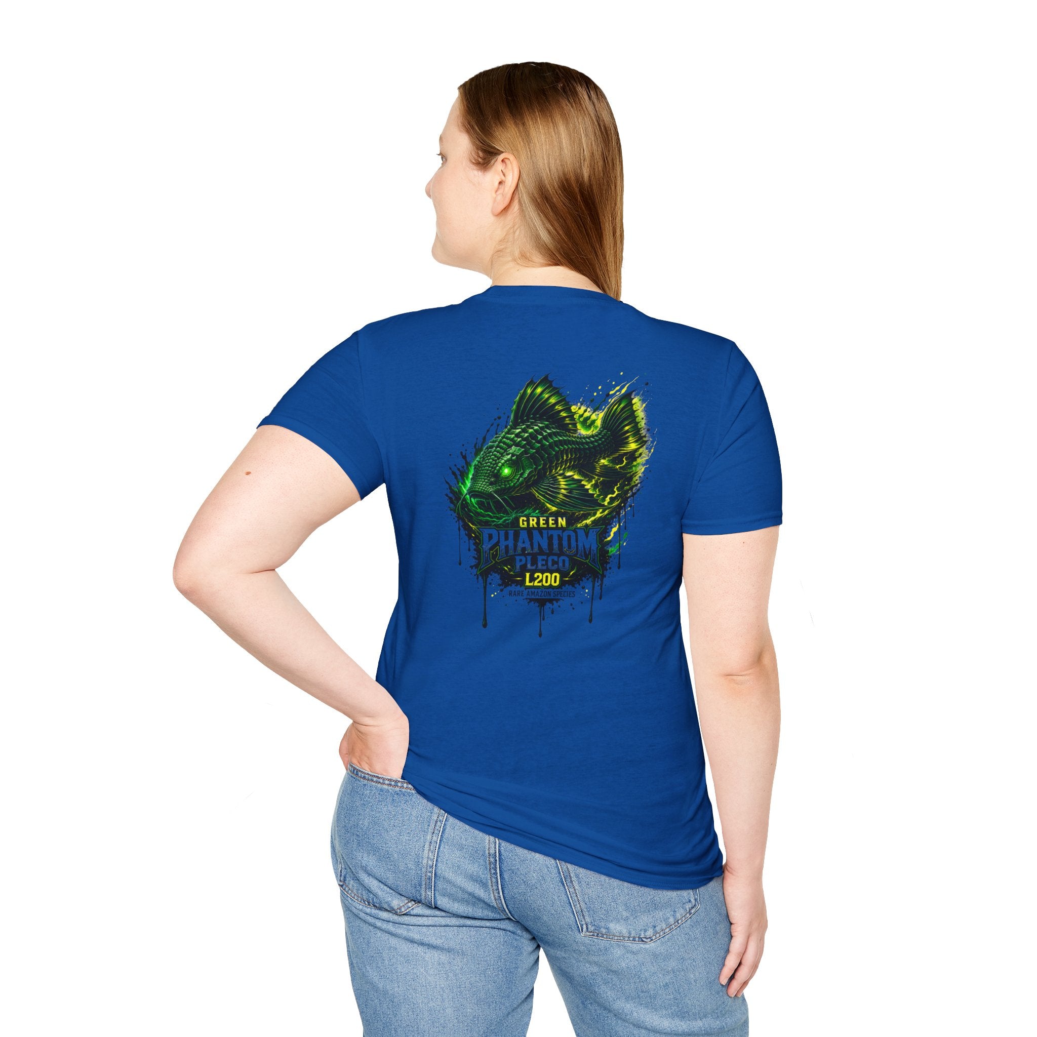 Green Phantom Pleco Tee — Graphic Fish Aquarium Shirt