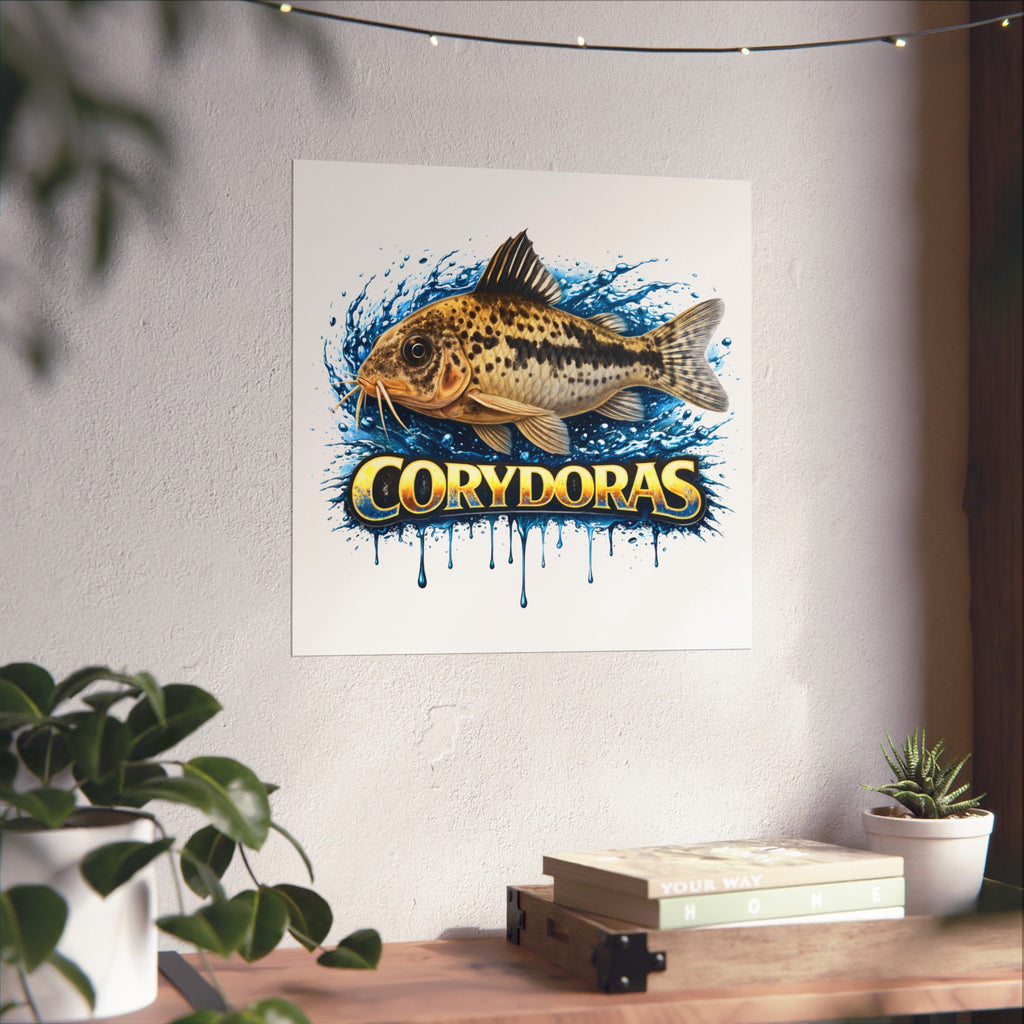 Corydoras Fish Matte Poster — Aquarium Lover Wall Art
