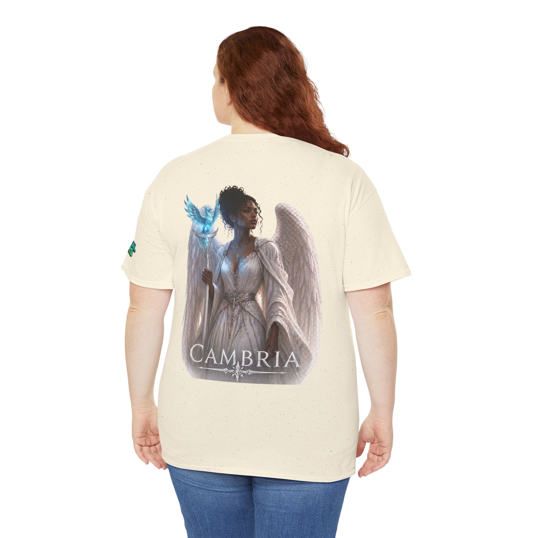 The Eternal Wars Graphic Tee – "Cambria" Winged Warrior Shirt