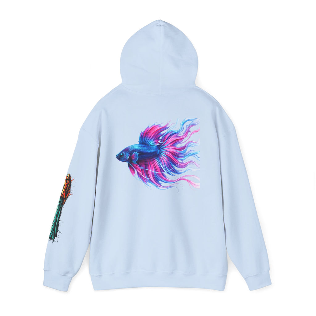 Electric Paint Betta — Artisan Series Hoodie — Inverness Ink Graphic Pullover