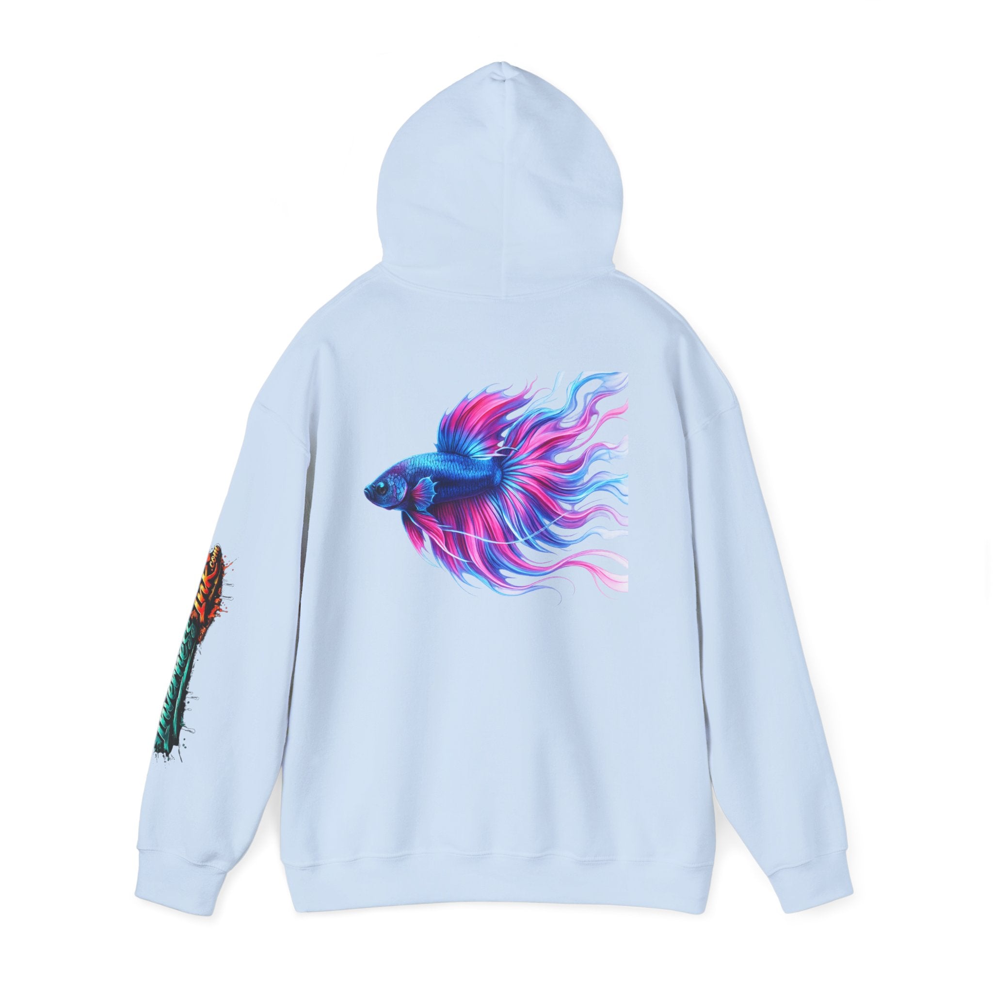 Electric Paint Betta — Artisan Series Hoodie — Inverness Ink Graphic Pullover