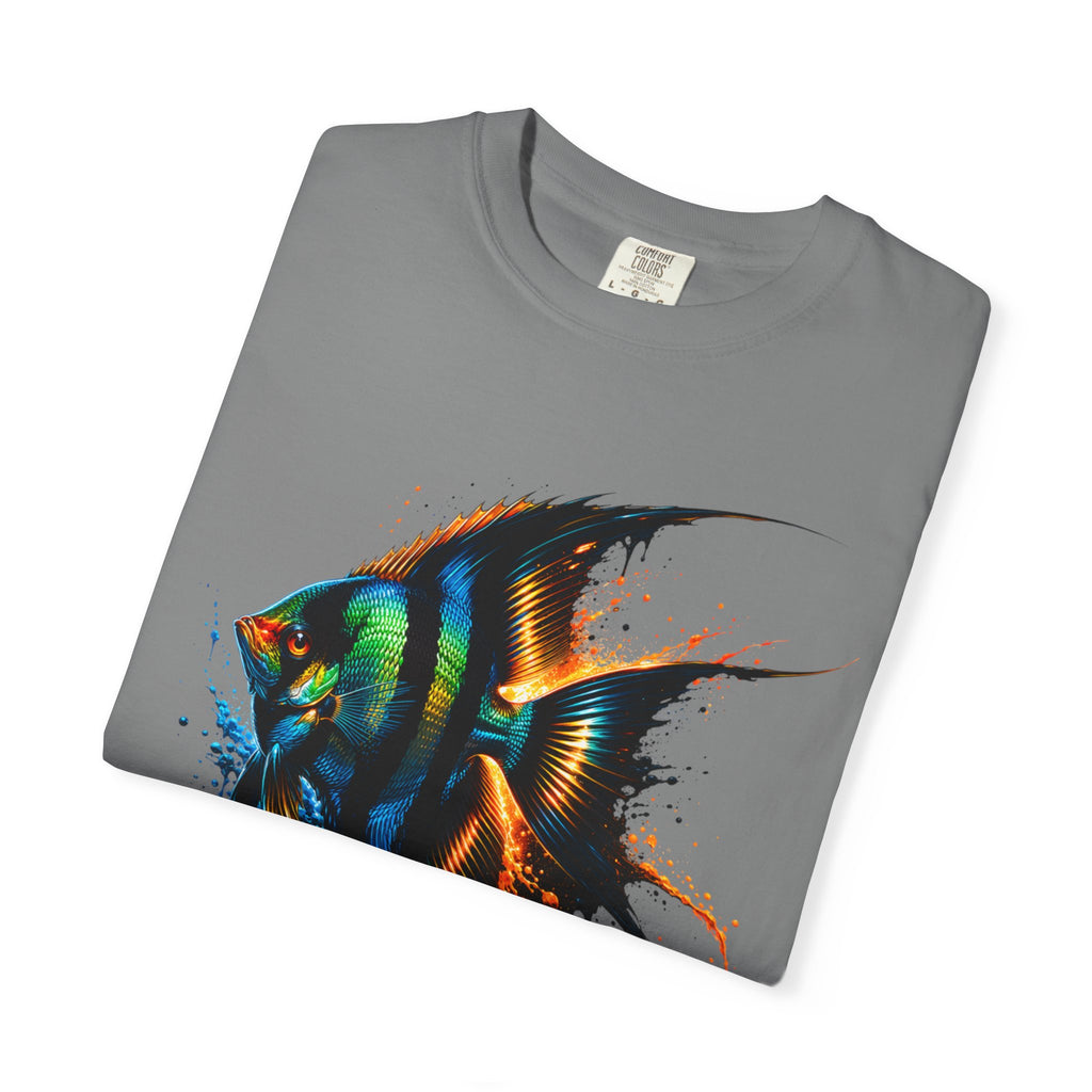 Vibrant Drip Angelfish Graphic Tee