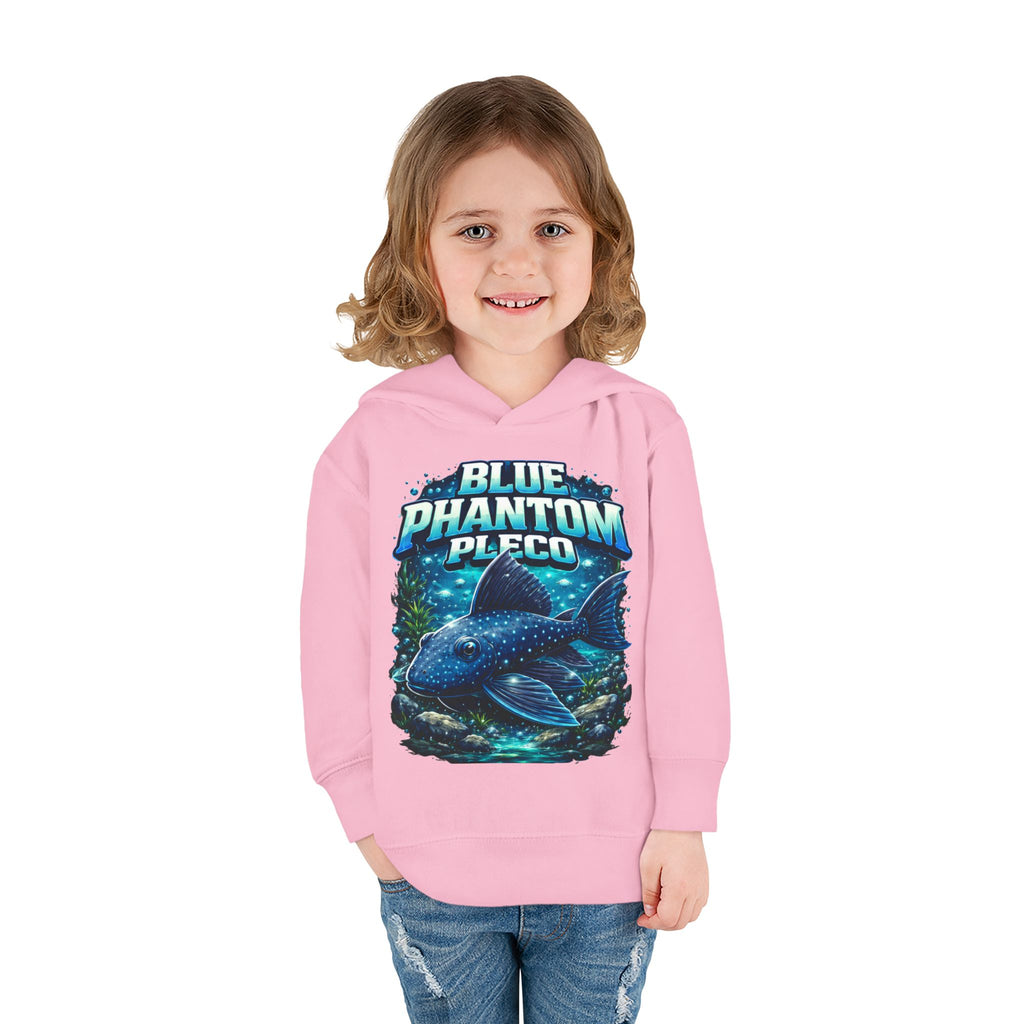 Toddler Hoodie — 'Blue Phantom Pleco' Cute Aquarium Fish Pullover
