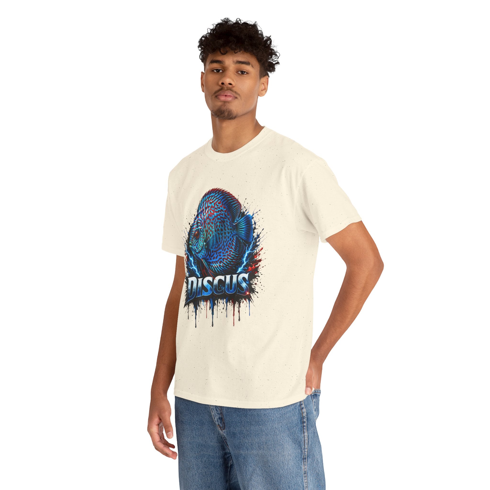 Discus Fish Graphic Tee - Vibrant Aquarium Fish Shirt