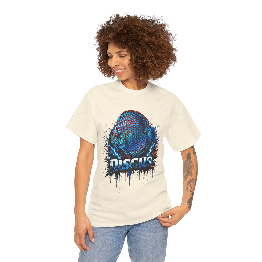 Discus Fish Graphic Tee - Vibrant Aquarium Fish Shirt